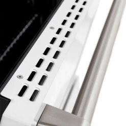 ZLINE 36 In. 5.2 Cu. Ft. Paramount Gas Range With 6 Burner DuoPro™ Cooktop And Convection Gas Oven With White Matte Door (PSGR-WM-36)(Zline 36 Paramount Gas Range Duopro Stainless Steel White Matte Psgr Wm 36) 31 ZLINE 36 In. 5.2 Cu. Ft. Paramount Gas Range With 6 Burner DuoPro™ Cooktop And Convection Gas Oven With White Matte Door (PSGR-WM-36)(Zline 36 Paramount Gas Range Duopro Stainless Steel White Matte Psgr Wm 36) -Induction Cooktop Store zline professional stainless steel gas range duopro cooktop PSGR WM 36 door detail