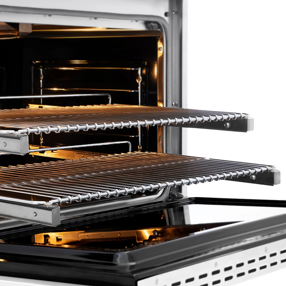 ZLINE Autograph Edition 36 In. 5.2 Cu. Ft. Paramount Gas Range With 6 Burner DuoPro™ Cooktop And Convection Gas Oven With White Matte Door And Champagne Bronze Accents (PSGRZ-WM-36-CB)(Zline Autograph Edition 36 Paramount Gas Range Duopro Stainless Steel White Matte Champagne Bronze Psgrz Wm 36 Cb) 7 ZLINE Autograph Edition 36 In. 5.2 Cu. Ft. Paramount Gas Range With 6 Burner DuoPro™ Cooktop And Convection Gas Oven With White Matte Door And Champagne Bronze Accents (PSGRZ-WM-36-CB)(Zline Autograph Edition 36 Paramount Gas Range Duopro Stainless Steel White Matte Champagne Bronze Psgrz Wm 36 Cb) - Image 7