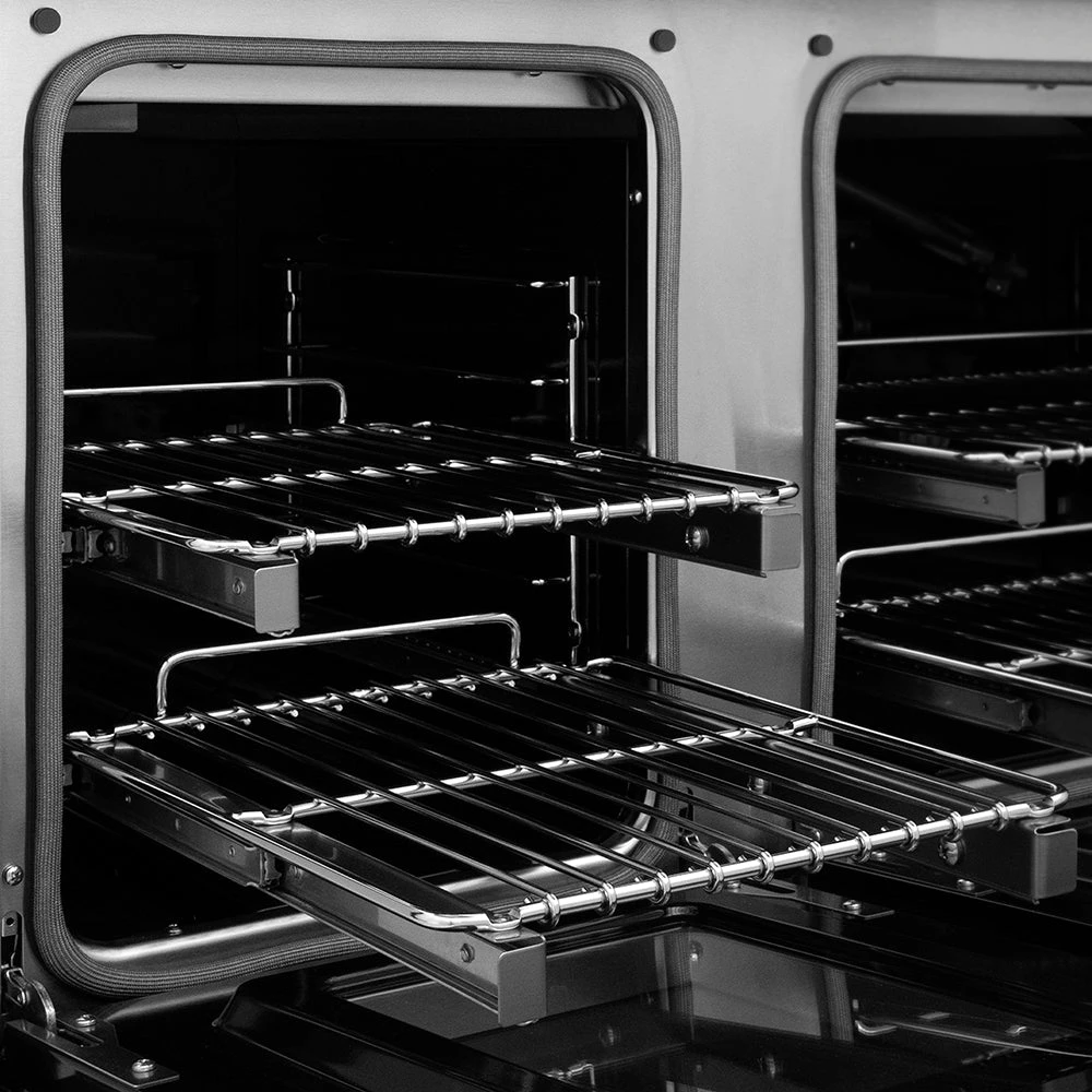 ZLINE Autograph Edition 48 In. 6.7 Cu. Ft. Paramount Gas Range With 8 Burner DuoPro™ Cooktop And Dual Ovens With White Matte Doors And Polished Gold Accents (PSGRZ-WM-48-G)(Zline Autograph Edition 48 Paramount Gas Range Duopro Stainless Steel White Matte Polished Gold Psgrz Wm 48 G) 7 ZLINE Autograph Edition 48 In. 6.7 Cu. Ft. Paramount Gas Range With 8 Burner DuoPro™ Cooktop And Dual Ovens With White Matte Doors And Polished Gold Accents (PSGRZ-WM-48-G)(Zline Autograph Edition 48 Paramount Gas Range Duopro Stainless Steel White Matte Polished Gold Psgrz Wm 48 G) - Image 7