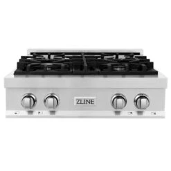 ZLINE 30 In. Legacy Gas Rangetop With 4 Burners And Porcelain Cooktop In Stainless Steel (RT30)(Zline 30 Legacy Gas Rangetop Stainless Steel Rt30)
