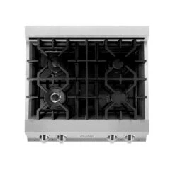 ZLINE 30 In. Legacy Gas Rangetop With 4 Burners And Porcelain Cooktop In Stainless Steel (RT30)(Zline 30 Legacy Gas Rangetop Stainless Steel Rt30) -Induction Cooktop Store zline professional stainless steel gas rangetop RT BR 30 top down 1