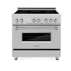 ZLINE 36 In. 4.6 Cu. Ft. Legacy Induction Range With 5 Element Cooktop And Electric Convection Oven In Stainless Steel (RAIND-36)(Zline 36 Induction Range Stainless Steel Raind 36) 21 ZLINE 36 In. 4.6 Cu. Ft. Legacy Induction Range With 5 Element Cooktop And Electric Convection Oven In Stainless Steel (RAIND-36)(Zline 36 Induction Range Stainless Steel Raind 36) -Induction Cooktop Store zline professional stainless steel induction range RAIND 36 front 61855f92 9571 4d79 acce b2b02076d4a1