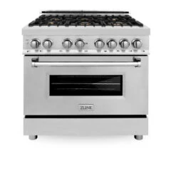 ZLINE 36 In. 4.6 Cu. Ft. Legacy Dual Fuel Range With Gas Cooktop And Electric Convection Oven In Stainless Steel With 6 Brass Burners (RA-BR-36)(Zline 36 Legacy Dual Fuel Range Stainless Steel Brass Burners Ra Br 36) 22 ZLINE 36 In. 4.6 Cu. Ft. Legacy Dual Fuel Range With Gas Cooktop And Electric Convection Oven In Stainless Steel With 6 Brass Burners (RA-BR-36)(Zline 36 Legacy Dual Fuel Range Stainless Steel Brass Burners Ra Br 36) -Induction Cooktop Store zline professional stainless steel range RA BR 36 front 07de98ae 08e9 46ac 836f c6f83e75edba