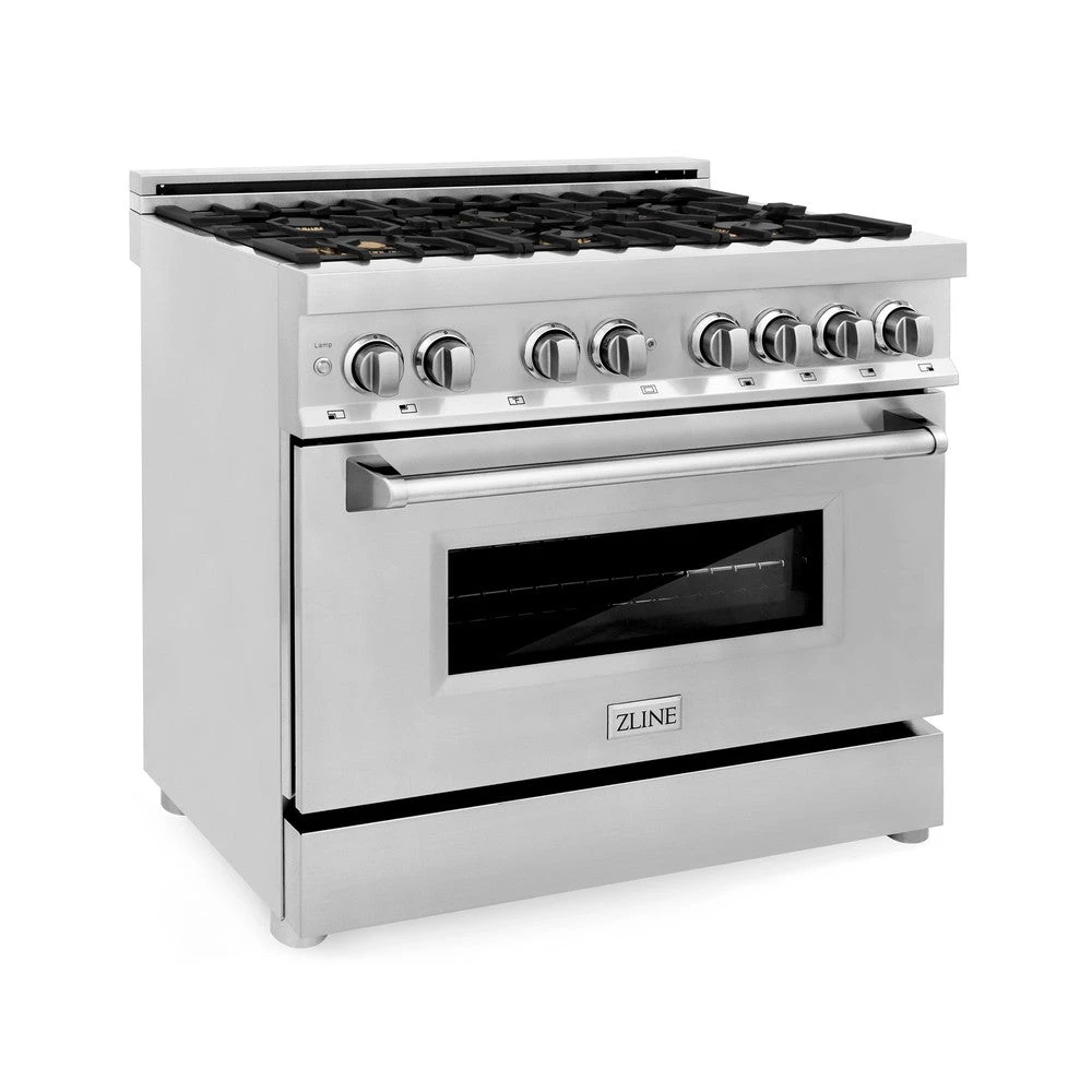 ZLINE 36 In. 4.6 Cu. Ft. Legacy Dual Fuel Range With Gas Cooktop And Electric Convection Oven In Stainless Steel With 6 Brass Burners (RA-BR-36)(Zline 36 Legacy Dual Fuel Range Stainless Steel Brass Burners Ra Br 36) 1 ZLINE 36 In. 4.6 Cu. Ft. Legacy Dual Fuel Range With Gas Cooktop And Electric Convection Oven In Stainless Steel With 6 Brass Burners (RA-BR-36)(Zline 36 Legacy Dual Fuel Range Stainless Steel Brass Burners Ra Br 36)
