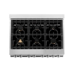 ZLINE 36 In. 4.6 Cu. Ft. Legacy Dual Fuel Range With Gas Cooktop And Electric Convection Oven In Stainless Steel With 6 Brass Burners (RA-BR-36)(Zline 36 Legacy Dual Fuel Range Stainless Steel Brass Burners Ra Br 36) 25 ZLINE 36 In. 4.6 Cu. Ft. Legacy Dual Fuel Range With Gas Cooktop And Electric Convection Oven In Stainless Steel With 6 Brass Burners (RA-BR-36)(Zline 36 Legacy Dual Fuel Range Stainless Steel Brass Burners Ra Br 36) -Induction Cooktop Store zline professional stainless steel range RA BR 36 top down 3465b32a 54bb 4561 b3dc 4f1390e09f3e