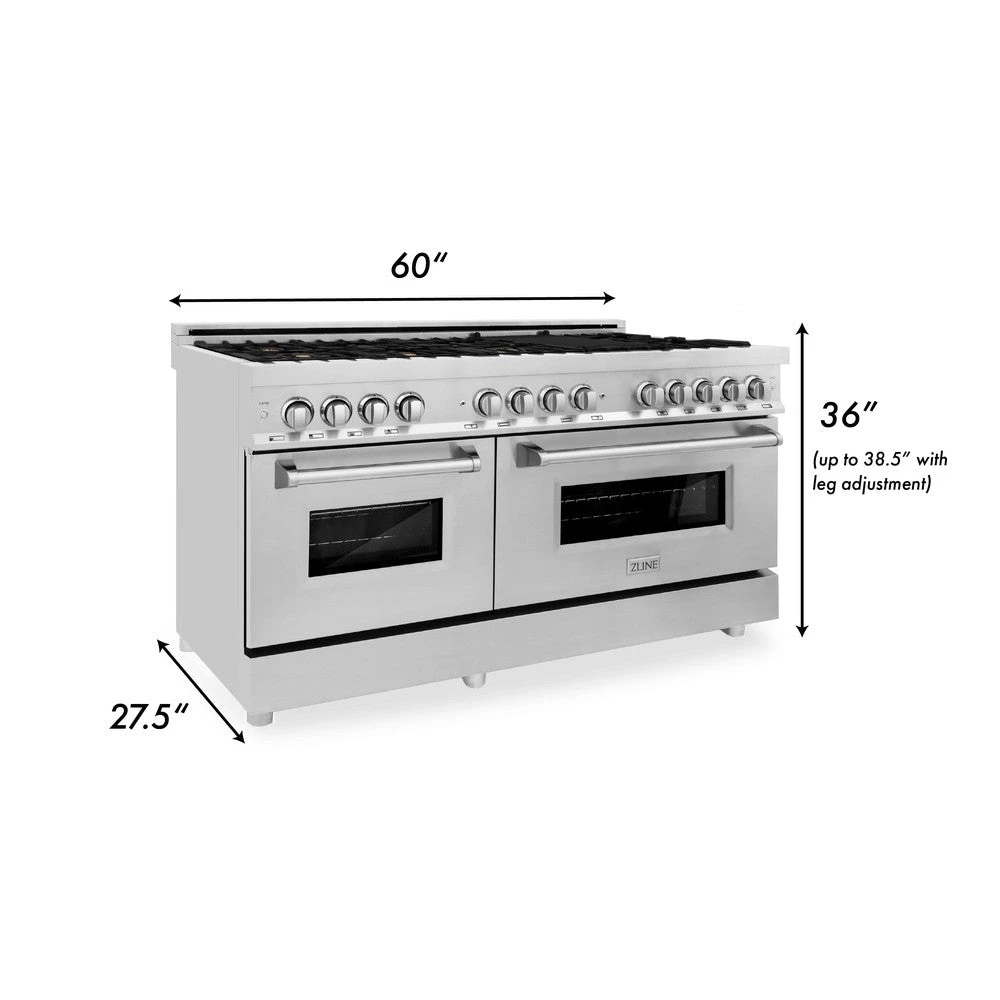 ZLINE 60 In. 7.4 Cu. Ft. Legacy Dual Fuel Range With Gas Cooktop And 2 Electric Convection Ovens In Stainless Steel With 8 Brass Burners (RA-BR-60)(Zline 60 Legacy Dual Fuel Range Stainless Steel Brass Burners Ra Br 60) 20 ZLINE 60 In. 7.4 Cu. Ft. Legacy Dual Fuel Range With Gas Cooktop And 2 Electric Convection Ovens In Stainless Steel With 8 Brass Burners (RA-BR-60)(Zline 60 Legacy Dual Fuel Range Stainless Steel Brass Burners Ra Br 60) - Image 20