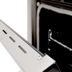 ZLINE 24 In. 2.8 Cu. Ft. Legacy Dual Fuel Range With 4 Burner Gas Cooktop And Electric Convection Oven In Stainless Steel (RA24)(Zline 24 Legacy Dual Fuel Range Stainless Steel Ra24) -Induction Cooktop Store zline professional stainless steel range RA24 detail door 2