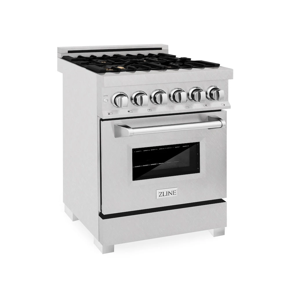 ZLINE 24 In. 2.8 Cu. Ft. Legacy Dual Fuel Range With Gas Cooktop And Electric Convection Oven In Satin Stainless Steel With 4 Brass Burners (RAS-SN-BR-24)(Zline 24 Legacy Dual Fuel Range Satin Stainless Steel Brass Burners Ras Sn Br 24) 1 ZLINE 24 In. 2.8 Cu. Ft. Legacy Dual Fuel Range With Gas Cooktop And Electric Convection Oven In Satin Stainless Steel With 4 Brass Burners (RAS-SN-BR-24)(Zline 24 Legacy Dual Fuel Range Satin Stainless Steel Brass Burners Ras Sn Br 24)