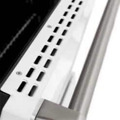 ZLINE 30 In. 4.2 Cu. Ft. Paramount Gas Range With 4 Burner Cooktop And Convection Gas Oven In Stainless Steel With White Matte Door (SGR-WM-30)(Zline 30 Paramount Gas Range Stainless Steel White Matte Sgr Wm 30) 25 ZLINE 30 In. 4.2 Cu. Ft. Paramount Gas Range With 4 Burner Cooktop And Convection Gas Oven In Stainless Steel With White Matte Door (SGR-WM-30)(Zline 30 Paramount Gas Range Stainless Steel White Matte Sgr Wm 30) -Induction Cooktop Store zline professional stainless steel white matte gas range SGR WM 30 door detailcopy