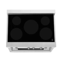 ZLINE 36 In. 4.6 Cu. Ft. Legacy Induction Range With 5 Element Cooktop And Electric Oven In Stainless Steel And White Matte Door (RAIND-WM-36)(Zline 36 Induction Range Stainless Steel White Matte Raind Wm 36) -Induction Cooktop Store zline professional stainless steel white matte induction range RAIND WM 36 top view 77a7e09e cbd9 4fea a090 284bbbffa72b