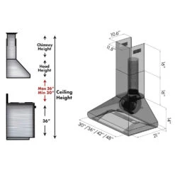 ZLINE 48 In. Professional Convertible Vent Wall Mount Range Hood In Stainless Steel (587-48)(Zline 48 Professional Wall Mount Range Hood Stainless Steel 587 48) -Induction Cooktop Store zline professional wall mount range hood in stainless steel 587 range hoods zline kitchen and bath 838340 c7d51e07 ba94 4999 bd0a edd89f49f7f9