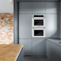 ZLINE 30 In. Professional True Convection Double Wall Oven With Air Fry And Self Clean In Satin Stainless Steel With White Matte Doors (WADS-WM-30)(Zline 30 Double Wall Oven Satin Stainless Steel White Matte Wads Wm 30) 22 ZLINE 30 In. Professional True Convection Double Wall Oven With Air Fry And Self Clean In Satin Stainless Steel With White Matte Doors (WADS-WM-30)(Zline 30 Double Wall Oven Satin Stainless Steel White Matte Wads Wm 30) -Induction Cooktop Store zline professional white matte satin stainless steel wall oven WADS WM 30 kitchen lifestyle