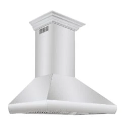 ZLINE 30 In. Professional Convertible Vent Wall Mount Range Hood In Stainless Steel With Crown Molding (587CRN-30)(Zline 30 Professional Wall Mount Range Hood Stainless Steel Crown Molding 587crn 30)