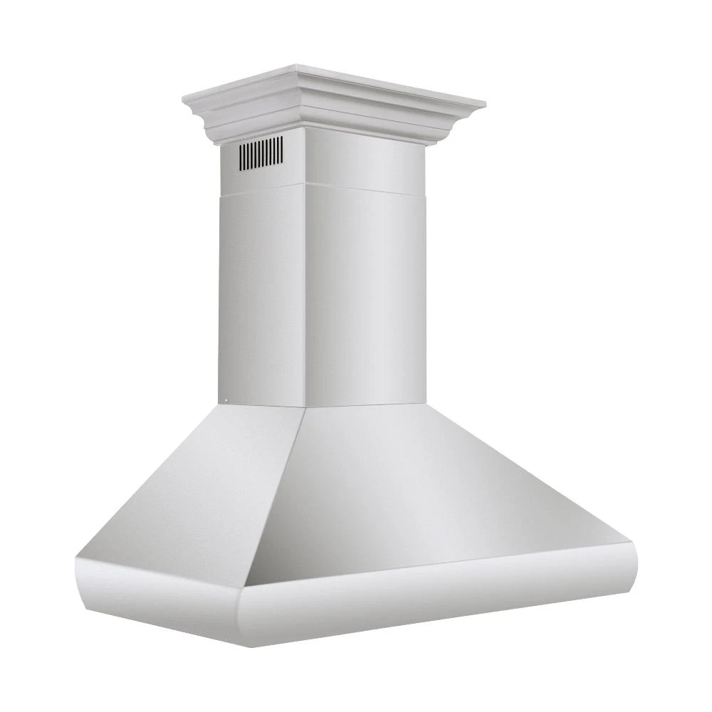 ZLINE 30 In. Professional Convertible Vent Wall Mount Range Hood In Stainless Steel With Crown Molding (587CRN-30)(Zline 30 Professional Wall Mount Range Hood Stainless Steel Crown Molding 587crn 30) 3 ZLINE 30 In. Professional Convertible Vent Wall Mount Range Hood In Stainless Steel With Crown Molding (587CRN-30)(Zline 30 Professional Wall Mount Range Hood Stainless Steel Crown Molding 587crn 30) - Image 3