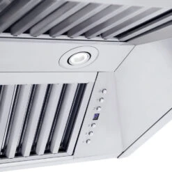 ZLINE 30 In. Professional Convertible Vent Wall Mount Range Hood In Stainless Steel With Crown Molding (587CRN-30)(Zline 30 Professional Wall Mount Range Hood Stainless Steel Crown Molding 587crn 30) 15 ZLINE 30 In. Professional Convertible Vent Wall Mount Range Hood In Stainless Steel With Crown Molding (587CRN-30)(Zline 30 Professional Wall Mount Range Hood Stainless Steel Crown Molding 587crn 30) -Induction Cooktop Store zline range hood 587CRN detail lights 3 dfb5d62c 5dbc 40ef a895 406c67cae3b4