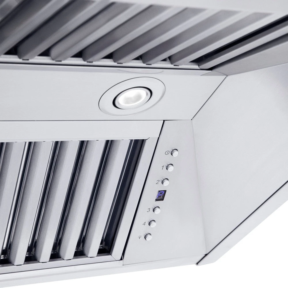 ZLINE 30 In. Professional Convertible Vent Wall Mount Range Hood In Stainless Steel With Crown Molding (587CRN-30)(Zline 30 Professional Wall Mount Range Hood Stainless Steel Crown Molding 587crn 30) 7 ZLINE 30 In. Professional Convertible Vent Wall Mount Range Hood In Stainless Steel With Crown Molding (587CRN-30)(Zline 30 Professional Wall Mount Range Hood Stainless Steel Crown Molding 587crn 30) - Image 7