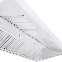 ZLINE 60 In. Professional Convertible Vent Wall Mount Range Hood In Stainless Steel With Crown Molding (597CRN-60)(Zline 60 Professional Wall Mount Range Hood Stainless Steel Crown Molding 597crn 60) -Induction Cooktop Store zline range hood 597CRN 60 detail lights 3