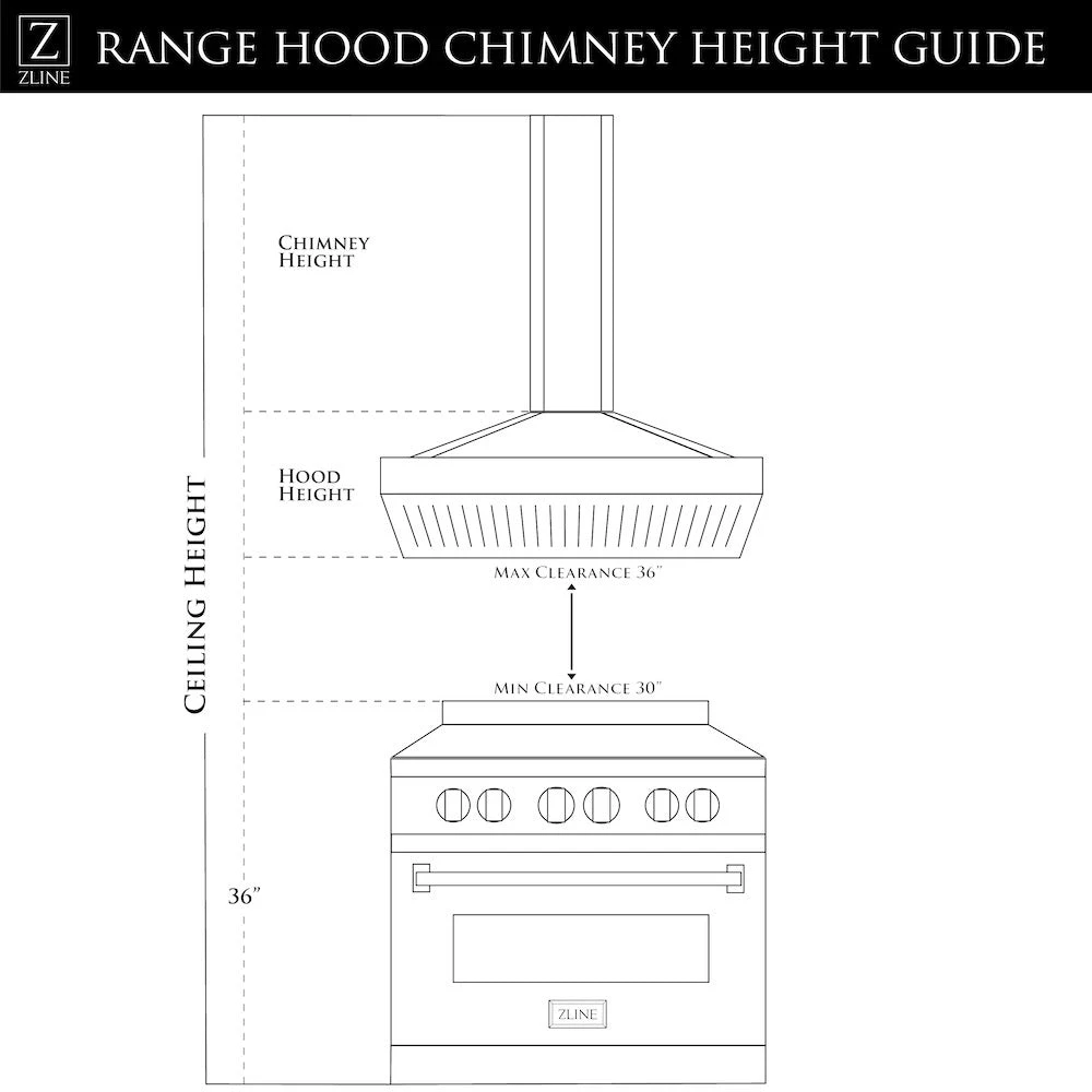 ZLINE 36 In. Convertible Vent Island Mount Range Hood In Stainless Steel And Glass (GL9i-36)(Zline 36 Island Mount Range Hood Stainless Steel Glass Gl9i 36) 11 ZLINE 36 In. Convertible Vent Island Mount Range Hood In Stainless Steel And Glass (GL9i-36)(Zline 36 Island Mount Range Hood Stainless Steel Glass Gl9i 36) - Image 11