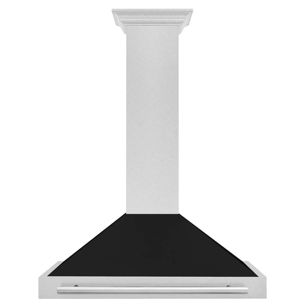 ZLINE 36 In. Convertible Satin Stainless Steel Wall Mount Range Hood With Black Matte Shell And Stainless Steel Handle (KB4SNX-BLM-36)(Zline 36 Wall Mount Range Hood Satin Stainless Steel Black Matte Kb4snx Blm 36) 4 ZLINE 36 In. Convertible Satin Stainless Steel Wall Mount Range Hood With Black Matte Shell And Stainless Steel Handle (KB4SNX-BLM-36)(Zline 36 Wall Mount Range Hood Satin Stainless Steel Black Matte Kb4snx Blm 36) - Image 4