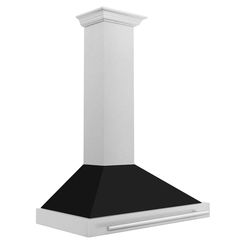 ZLINE 36 In. Convertible Satin Stainless Steel Wall Mount Range Hood With Black Matte Shell And Stainless Steel Handle (KB4SNX-BLM-36)(Zline 36 Wall Mount Range Hood Satin Stainless Steel Black Matte Kb4snx Blm 36) 5 ZLINE 36 In. Convertible Satin Stainless Steel Wall Mount Range Hood With Black Matte Shell And Stainless Steel Handle (KB4SNX-BLM-36)(Zline 36 Wall Mount Range Hood Satin Stainless Steel Black Matte Kb4snx Blm 36) - Image 5