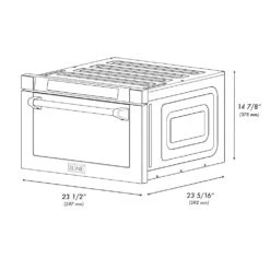ZLINE 24 In. 1.2 Cu. Ft. Built-in Microwave Drawer With A Traditional Handle In Satin Stainless Steel (MWD-1-SS-H)(Zline 24 Microwave Drawer Satin Stainless Steel Traditional Mwd 1 Ss H) -Induction Cooktop Store zline satin microwave drawer MWD 1 H SS diagram ccce1fd7 e4da 4905 95f5 9302d0b90db7