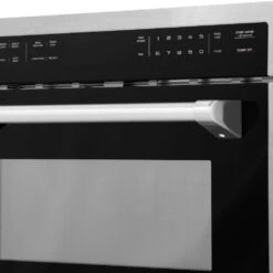 ZLINE 24 In. 1.6 Cu Ft. Built-in Convection Microwave Oven In Satin Stainless Steel With Speed And Sensor Cooking (MWO-24-SS)(Zline 24 Convection Microwave Oven Satin Stainless Steel Mwo 24 Ss) -Induction Cooktop Store zline satin stainless steel microwave oven MWO 24 SS detail