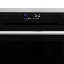 ZLINE 24 In. 1.6 Cu Ft. Built-in Convection Microwave Oven In Satin Stainless Steel With Speed And Sensor Cooking (MWO-24-SS)(Zline 24 Convection Microwave Oven Satin Stainless Steel Mwo 24 Ss) -Induction Cooktop Store zline satin stainless steel microwave oven MWO 24 SS display detail