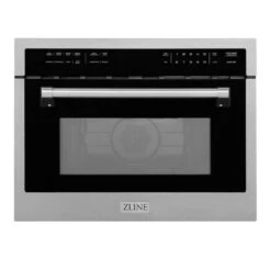 ZLINE 24 In. 1.6 Cu Ft. Built-in Convection Microwave Oven In Satin Stainless Steel With Speed And Sensor Cooking (MWO-24-SS)(Zline 24 Convection Microwave Oven Satin Stainless Steel Mwo 24 Ss) -Induction Cooktop Store zline satin stainless steel microwave oven MWO 24 SS hero