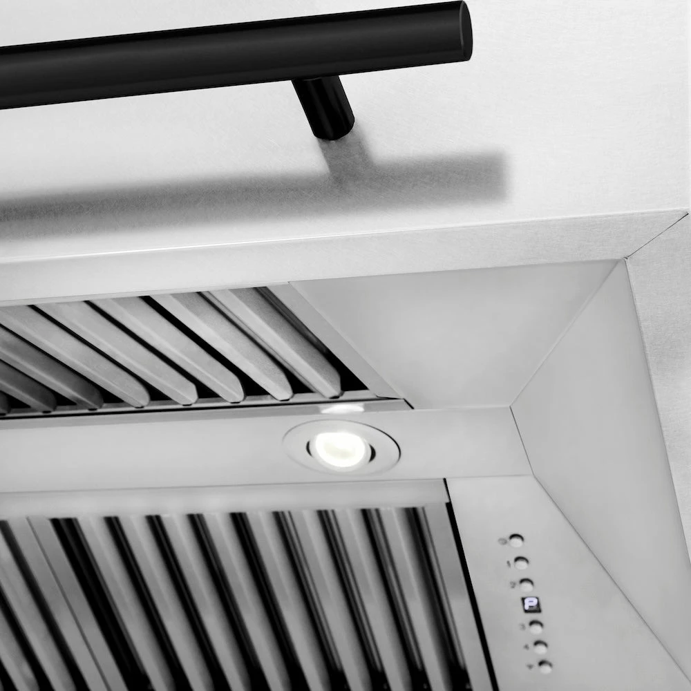 ZLINE Autograph Edition 30 In. Satin Stainless Steel Wall Mount Range Hood With White Matte Shell And Matte Black Handle (8654SNZ-WM30-MB)(Zline Autograph Edition 30 Wall Mount Range Hood Satin Stainless Steel White Matte Matte Black 8654snz Wm30 Mb) 6 ZLINE Autograph Edition 30 In. Satin Stainless Steel Wall Mount Range Hood With White Matte Shell And Matte Black Handle (8654SNZ-WM30-MB)(Zline Autograph Edition 30 Wall Mount Range Hood Satin Stainless Steel White Matte Matte Black 8654snz Wm30 Mb) - Image 6