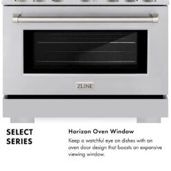ZLINE 30 In. 4.2 Cu. Ft. Select Gas Range With 4 Burner Cooktop And Convection Gas Oven In Stainless Steel (HGR30)(Zline 30 Select Gas Range Stainless Steel Hgr30) -Induction Cooktop Store zline select range infographic horizon window b4a3418e 2c9b 4648 98ea 8a03f946038d