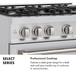 ZLINE 30 In. 4.2 Cu. Ft. Select Dual Fuel Range With 4 Burner Gas Cooktop And Electric Convection Oven In Stainless Steel (HDR30)(Zline 30 Select Dual Fuel Range Stainless Steel Hdr30) -Induction Cooktop Store zline select range infographic professional cooktop ad5322c7 7f18 4a7e a4a3 ab61fb1d3f03