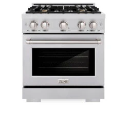 ZLINE 30 In. 4.2 Cu. Ft. Select Dual Fuel Range With Gas Cooktop And Electric Convection Oven In Stainless Steel With 4 Brass Burners (HDR-BR-30)(Zline 30 Select Dual Fuel Range Stainless Steel Brass Burners Hdr Br 30) 16 ZLINE 30 In. 4.2 Cu. Ft. Select Dual Fuel Range With Gas Cooktop And Electric Convection Oven In Stainless Steel With 4 Brass Burners (HDR-BR-30)(Zline 30 Select Dual Fuel Range Stainless Steel Brass Burners Hdr Br 30) -Induction Cooktop Store zline select stainless steel dual fuel range HDR BR 30 front 8f8e5b7e 50ad 4b67 b19d 55d1df907a66