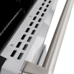 ZLINE 36 In. 5.2 Cu. Ft. Select Dual Fuel Range With Gas Cooktop And Electric Convection Oven In Stainless Steel With 6 Brass Burners (HDR-BR-36)(Zline 36 Select Dual Fuel Range Stainless Steel Brass Burners Hdr Br 36) -Induction Cooktop Store zline select stainless steel dual fuel range HDR BR 36 door detail