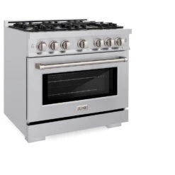 ZLINE 36 In. 5.2 Cu. Ft. Select Dual Fuel Range With 6 Burner Gas Cooktop And Electric Convection Oven In Stainless Steel (HDR36)(Zline 36 Select Dual Fuel Range Stainless Steel Hdr36) -Induction Cooktop Store zline select stainless steel dual fuel range HDR36 main