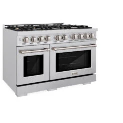 ZLINE 48 In. 6.7 Cu. Ft. Select Double Oven Gas Range In Stainless Steel With 8 Brass Burners (HGR-BR-48)(Zline 48 Select Gas Range Stainless Steel Brass Burners Hgr Br 48) 14 ZLINE 48 In. 6.7 Cu. Ft. Select Double Oven Gas Range In Stainless Steel With 8 Brass Burners (HGR-BR-48)(Zline 48 Select Gas Range Stainless Steel Brass Burners Hgr Br 48) -Induction Cooktop Store zline select stainless steel gas range HGR BR 48 main