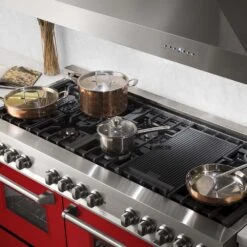 ZLINE 60 In. 7.4 Cu. Ft. Legacy Dual Fuel Range With 9 Burner Gas Cooktop And 2 Electric Convection Ovens In Stainless Steel And Red Gloss Doors (RA-RG-60)(Zline 60 Legacy Dual Fuel Range Stainless Steel Red Gloss Ra Rg 60) 23 ZLINE 60 In. 7.4 Cu. Ft. Legacy Dual Fuel Range With 9 Burner Gas Cooktop And 2 Electric Convection Ovens In Stainless Steel And Red Gloss Doors (RA-RG-60)(Zline 60 Legacy Dual Fuel Range Stainless Steel Red Gloss Ra Rg 60) -Induction Cooktop Store zline stainless steel RA RG 60 burner lifestyle fd2e5f60 893b 4fa4 bdd1 c37697338886
