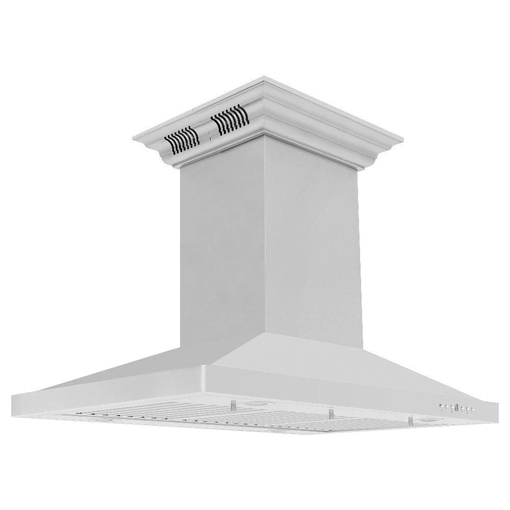 ZLINE 48 In. CrownSound™ Ducted Vent Island Mount Range Hood In Stainless Steel With Built-in Bluetooth Speakers (GL2iCRN-BT-48)(Zline 48 Island Mount Range Hood Stainless Steel Crownsound Gl2icrn Bt 48) 7 ZLINE 48 In. CrownSound™ Ducted Vent Island Mount Range Hood In Stainless Steel With Built-in Bluetooth Speakers (GL2iCRN-BT-48)(Zline 48 Island Mount Range Hood Stainless Steel Crownsound Gl2icrn Bt 48) - Image 7