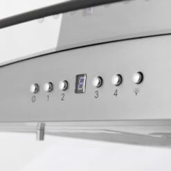ZLINE 30 In. CrownSound™ Ducted Vent Island Mount Range Hood In Stainless Steel And Glass With Built-in Bluetooth Speakers (GL5iCRN-BT-30)(Zline 30 Island Mount Range Hood Stainless Steel Crownsound Gl5icrn Bt 30) -Induction Cooktop Store zline stainless steel island range hood GL5i buttons detail 99321213 8df2 4ab8 abaa e50bf2cb9e24