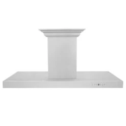 ZLINE 42 In. CrownSound™ Ducted Vent Island Mount Range Hood In Stainless Steel With Built-in Bluetooth Speakers (KE2iCRN-BT-42)(Zline 42 Island Mount Range Hood Stainless Steel Crownsound Ke2icrn Bt 42) -Induction Cooktop Store zline stainless steel island range hood KE2iCRN BT 48 front 8d04ebe0 3e08 4bf6 8401 f7a56bf4f49f