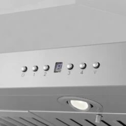 ZLINE 36 In. Convertible Island Mount Range Hood In Stainless Steel (KL3i-36)(Zline 36 Island Mount Range Hood Stainless Steel Kl3i 36) -Induction Cooktop Store zline stainless steel island range hood KL3iCRN BT 36 detail lights buttons