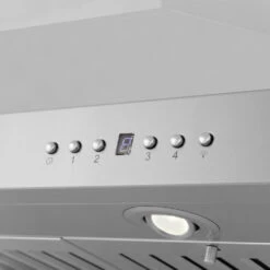 ZLINE 48 In. CrownSound™ Ducted Vent Island Mount Range Hood In Stainless Steel With Built-in Bluetooth Speakers (KL3iCRN-BT-48)(Zline 48 Island Mount Range Hood Stainless Steel Crownsound Kl3icrn Bt 48) -Induction Cooktop Store zline stainless steel island range hood KL3iCRN BT 36 detail lights buttons 234c01c0 0935 4ef5 8a96 e9eb7b51b5d9