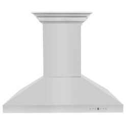 ZLINE 48 In. CrownSound™ Ducted Vent Island Mount Range Hood In Stainless Steel With Built-in Bluetooth Speakers (KL3iCRN-BT-48)(Zline 48 Island Mount Range Hood Stainless Steel Crownsound Kl3icrn Bt 48) -Induction Cooktop Store zline stainless steel island range hood KL3iCRN BT 36 front 843da093 bbbd 4163 b608 4770282ca7b8