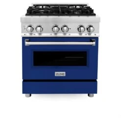 ZLINE 30 In. 4.0 Cu. Ft. Legacy Dual Fuel Range With 4 Burner Gas Cooktop And Electric Convection Oven In Stainless Steel And Blue Gloss Door (RA-BG-30)(Zline 30 Legacy Dual Fuel Range Stainless Steel Blue Gloss Ra Bg 30) 13 ZLINE 30 In. 4.0 Cu. Ft. Legacy Dual Fuel Range With 4 Burner Gas Cooktop And Electric Convection Oven In Stainless Steel And Blue Gloss Door (RA-BG-30)(Zline 30 Legacy Dual Fuel Range Stainless Steel Blue Gloss Ra Bg 30) -Induction Cooktop Store zline stainless steel range RA BG 30 front c4a599e0 ede3 41ef 84c4 f223ef65da9e
