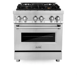 ZLINE 30 In. 4.0 Cu. Ft. Legacy Dual Fuel Range With Gas Cooktop And Electric Convection Oven In Stainless Steel With 4 Brass Burners (RA-BR-30)(Zline 30 Legacy Dual Fuel Range Stainless Steel Brass Burners Ra Br 30) 10 ZLINE 30 In. 4.0 Cu. Ft. Legacy Dual Fuel Range With Gas Cooktop And Electric Convection Oven In Stainless Steel With 4 Brass Burners (RA-BR-30)(Zline 30 Legacy Dual Fuel Range Stainless Steel Brass Burners Ra Br 30) -Induction Cooktop Store zline stainless steel range RA BR 30 front 1 1d0b42b9 54ae 41cc 8007 ae72fd102d2d
