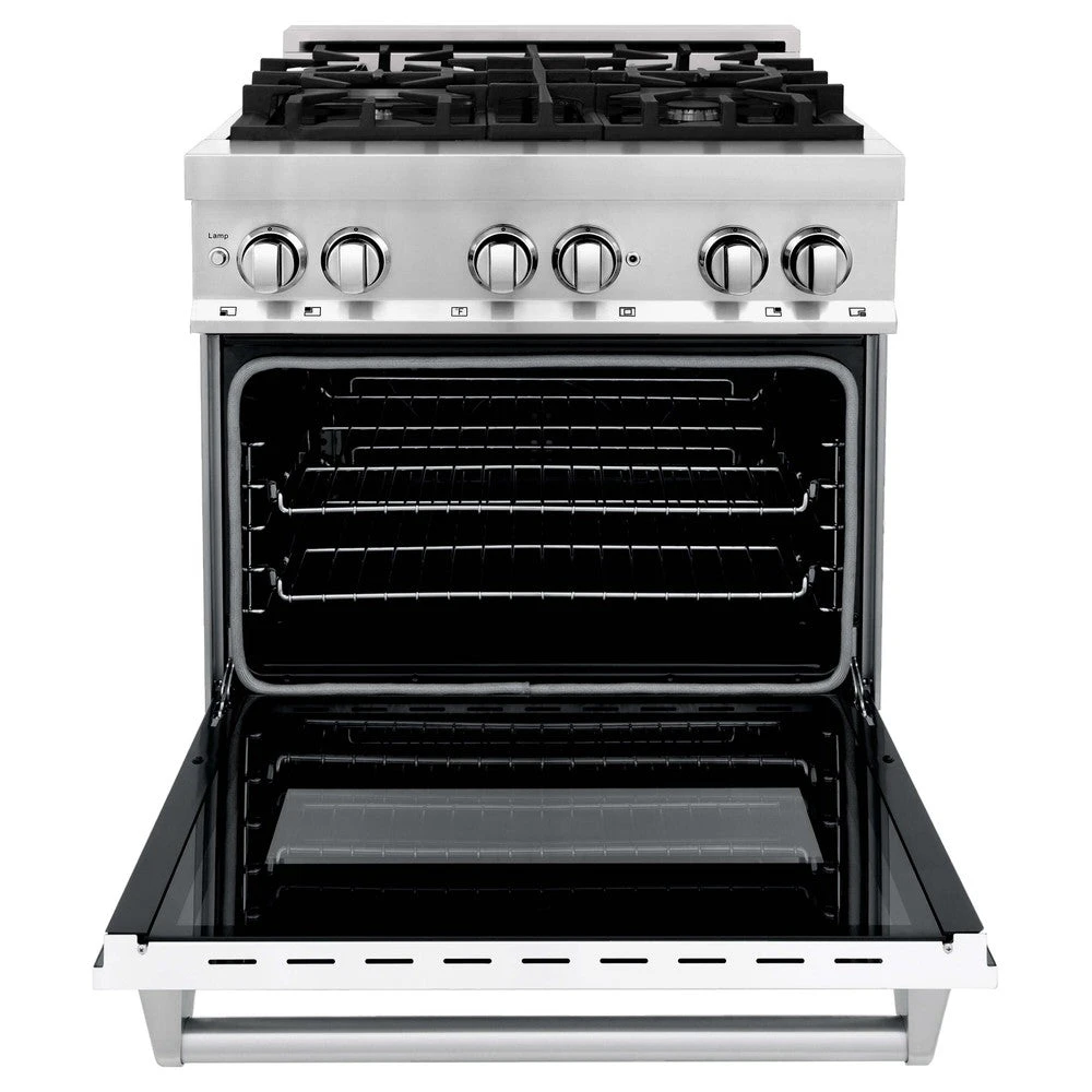 ZLINE 30 In. 4.0 Cu. Ft. Legacy Dual Fuel Range With 4 Burner Gas Cooktop And Electric Convection Oven In Stainless Steel And White Matte Door (RA-WM-30)(Zline 30 Legacy Dual Fuel Range Stainless Steel White Matte Ra Wm 30) 5 ZLINE 30 In. 4.0 Cu. Ft. Legacy Dual Fuel Range With 4 Burner Gas Cooktop And Electric Convection Oven In Stainless Steel And White Matte Door (RA-WM-30)(Zline 30 Legacy Dual Fuel Range Stainless Steel White Matte Ra Wm 30) - Image 5