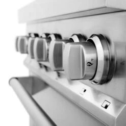 ZLINE 30 In. 4.0 Cu. Ft. Legacy Dual Fuel Range With 4 Burner Gas Cooktop And Electric Convection Oven In Stainless Steel (RA30)(Zline 30 Legacy Dual Fuel Range Stainless Steel Ra30) -Induction Cooktop Store zline stainless steel range RA30 knob detail 80b2e799 5a50 4d4e 86d9 9a9ab12beece