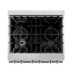 ZLINE 30 In. 4.0 Cu. Ft. Legacy Dual Fuel Range With 4 Burner Gas Cooktop And Electric Convection Oven In Stainless Steel And Blue Matte Door (RA-BM-30)(Zline 30 Legacy Dual Fuel Range Stainless Steel Blue Matte Ra Bm 30) 24 ZLINE 30 In. 4.0 Cu. Ft. Legacy Dual Fuel Range With 4 Burner Gas Cooktop And Electric Convection Oven In Stainless Steel And Blue Matte Door (RA-BM-30)(Zline 30 Legacy Dual Fuel Range Stainless Steel Blue Matte Ra Bm 30) -Induction Cooktop Store zline stainless steel range RA30 top down 45b67479 72b7 44c6 9fee cfea98349c8f