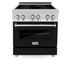 ZLINE 30 In. 4.0 Cu. Ft. Legacy Induction Range With 4 Element Cooktop And Electric Oven In Stainless Steel And Black Matte Door (RAIND-BLM-30)(Zline 30 Induction Range Stainless Steel Black Matte Raind Blm 30) 11 ZLINE 30 In. 4.0 Cu. Ft. Legacy Induction Range With 4 Element Cooktop And Electric Oven In Stainless Steel And Black Matte Door (RAIND-BLM-30)(Zline 30 Induction Range Stainless Steel Black Matte Raind Blm 30) -Induction Cooktop Store zline stainless steel range RAIND BLM 30 front 2c876748 14ed 43a9 a09e 00e55bcc6d28