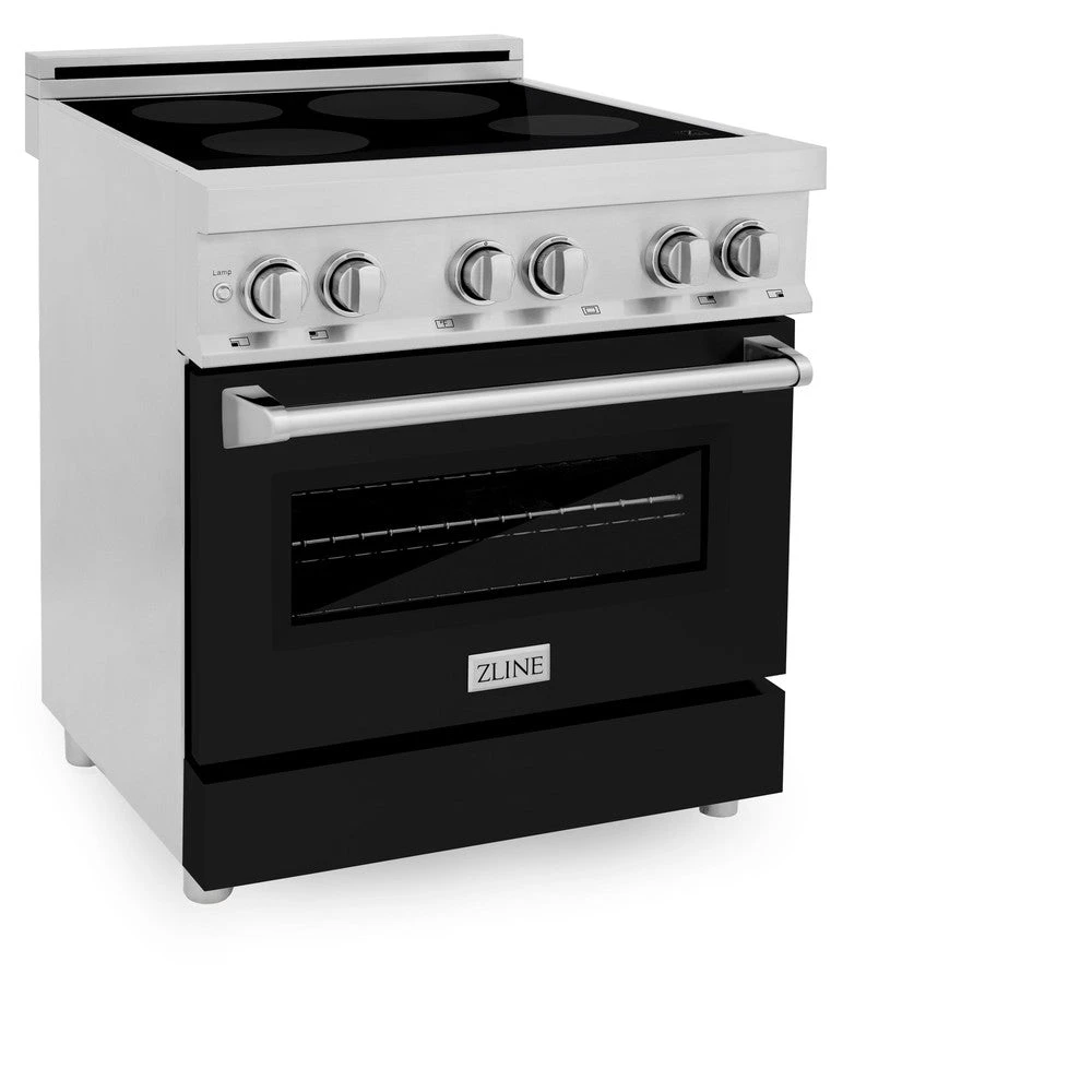 ZLINE 30 In. 4.0 Cu. Ft. Legacy Induction Range With 4 Element Cooktop And Electric Oven In Stainless Steel And Black Matte Door (RAIND-BLM-30)(Zline 30 Induction Range Stainless Steel Black Matte Raind Blm 30) 5 ZLINE 30 In. 4.0 Cu. Ft. Legacy Induction Range With 4 Element Cooktop And Electric Oven In Stainless Steel And Black Matte Door (RAIND-BLM-30)(Zline 30 Induction Range Stainless Steel Black Matte Raind Blm 30) - Image 5