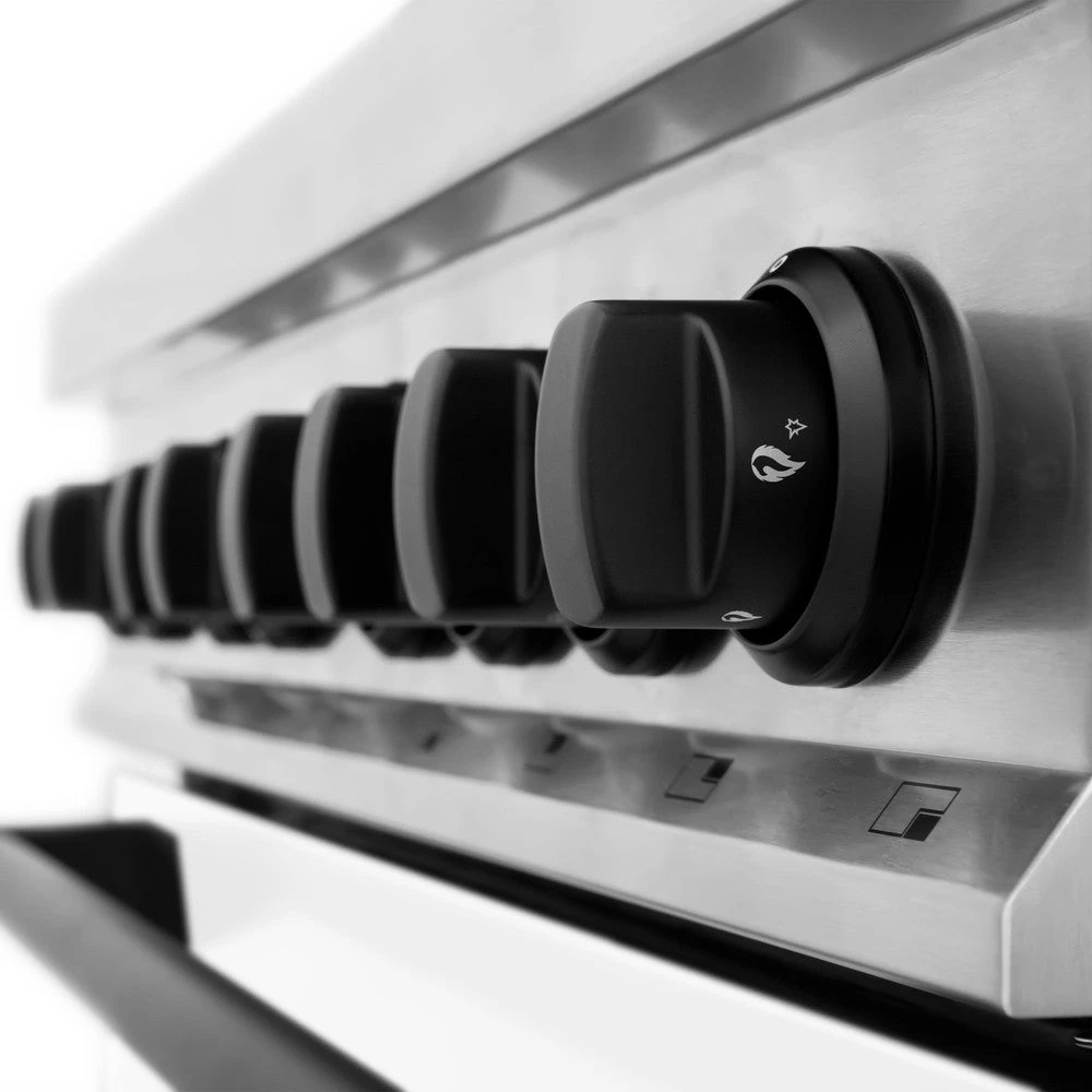 ZLINE Autograph Edition 36 In. Kitchen Package With Stainless Steel Dual Fuel Range With White Matte Door And Range Hood With Matte Black Accents (2AKP-RAWMRH36-MB)(Zline Autograph Edition 36 Kitchen Package Stainless Steel White Matte Matte Black 2akp Rawmrh36 Mb) 5 ZLINE Autograph Edition 36 In. Kitchen Package With Stainless Steel Dual Fuel Range With White Matte Door And Range Hood With Matte Black Accents (2AKP-RAWMRH36-MB)(Zline Autograph Edition 36 Kitchen Package Stainless Steel White Matte Matte Black 2akp Rawmrh36 Mb) - Image 5